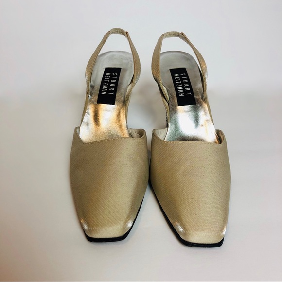 Rhinestone Stuart Weitzman Leather Soled Heels - Picture 2 of 7